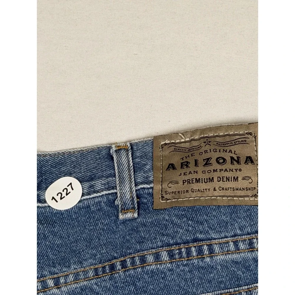 Vintage Arizona Jean Co Shorts Mens 38 Blue Denim Relaxed Fit Bermuda Casual
